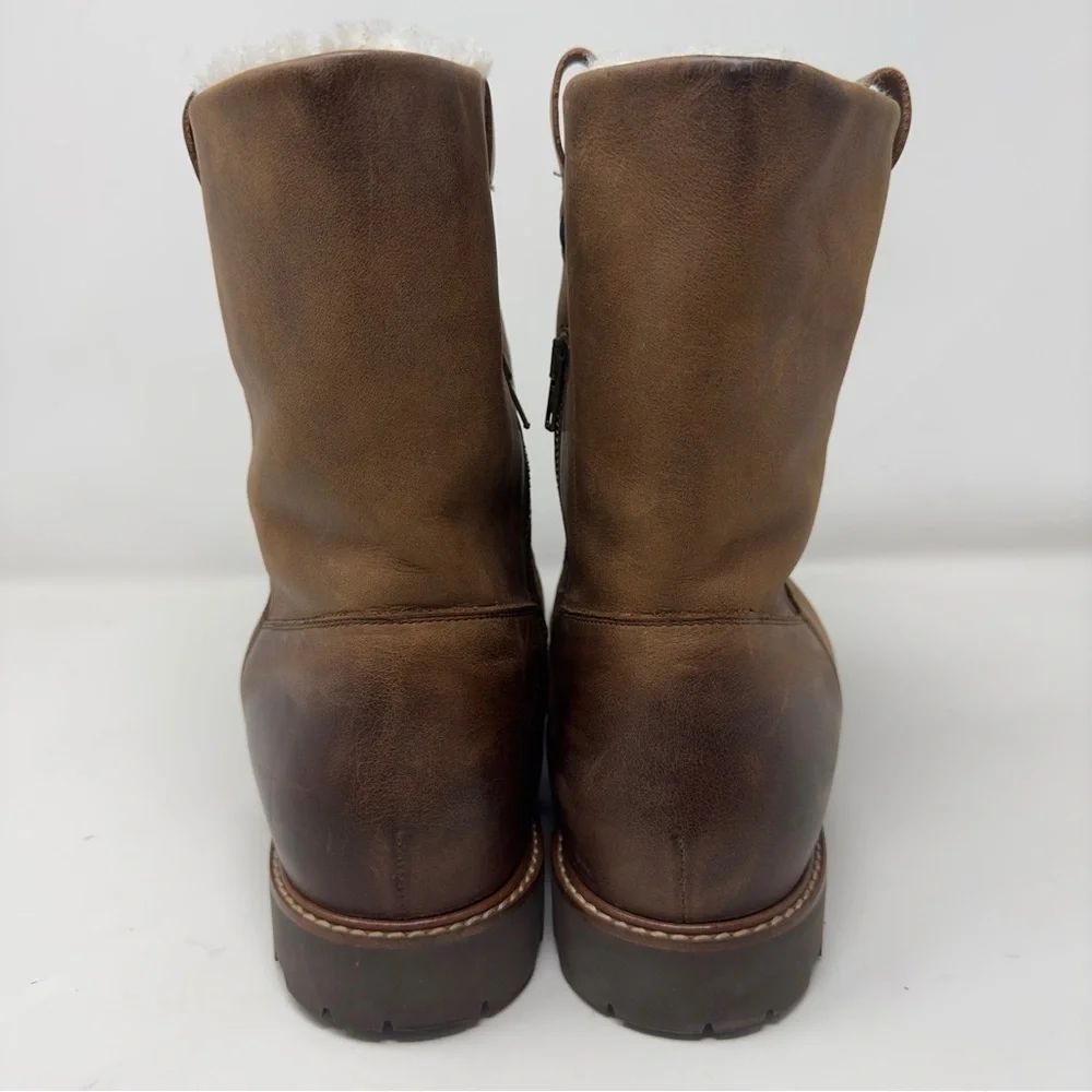 Ross & Snow Leather Shearling Boots